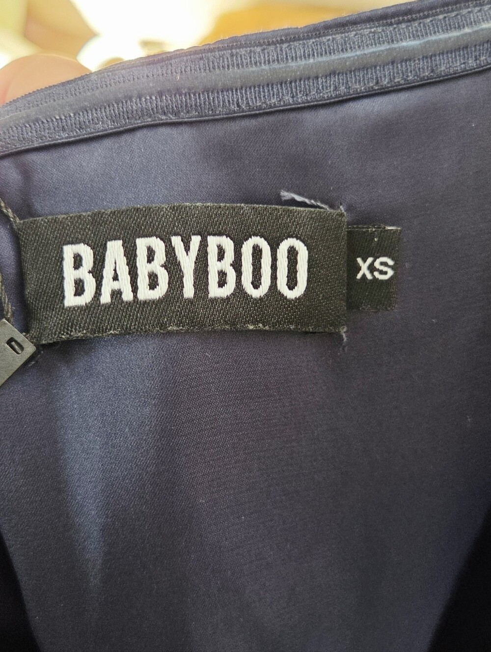 Babyboo Cartia Mini Dress Navy Cartia Size XS - Picture 7 of 7
